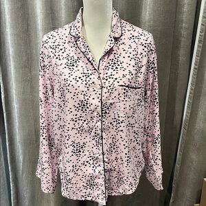 Victoria's Secret Light Pink Heart Print Pajama set